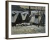 Village Breton Sous la Neige-Paul Gauguin-Framed Giclee Print