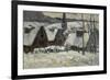 Village breton sous la neige-Paul Gauguin-Framed Giclee Print