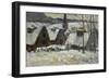 Village breton sous la neige-Paul Gauguin-Framed Giclee Print