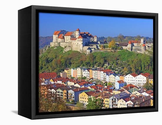 Village Burghausen, Germany-Walter Geiersperger-Framed Stretched Canvas