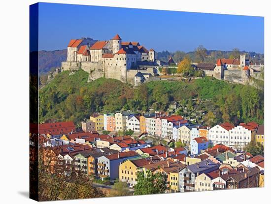 Village Burghausen, Germany-Walter Geiersperger-Stretched Canvas