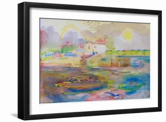 Village by the River, 1989-Brenda Brin Booker-Framed Giclee Print