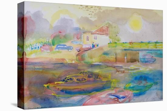 Village by the River, 1989-Brenda Brin Booker-Stretched Canvas