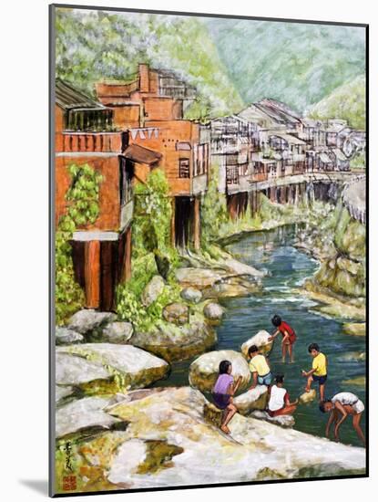 Village by the River, 1992-Komi Chen-Mounted Giclee Print