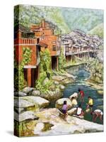 Village by the River, 1992-Komi Chen-Stretched Canvas