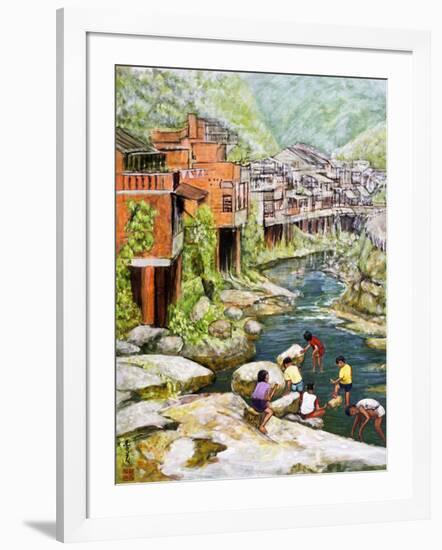 Village by the River, 1992-Komi Chen-Framed Giclee Print