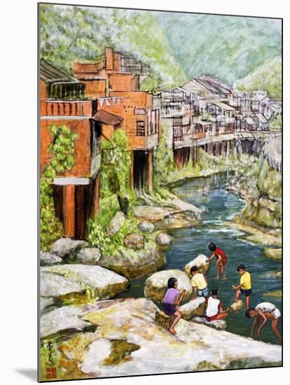 Village by the River, 1992-Komi Chen-Mounted Giclee Print