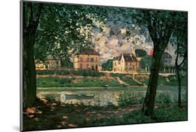 Village by the Seine (Villeneuve-La-Garenne)-Alfred Sisley-Mounted Giclee Print