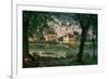 Village by the Seine (Villeneuve-La-Garenne)-Alfred Sisley-Framed Giclee Print