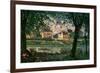 Village by the Seine (Villeneuve-La-Garenne)-Alfred Sisley-Framed Giclee Print