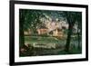 Village by the Seine (Villeneuve-La-Garenne)-Alfred Sisley-Framed Giclee Print