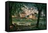 Village by the Seine (Villeneuve-La-Garenne)-Alfred Sisley-Framed Stretched Canvas