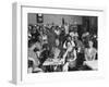 Village Cafe Used as Temporary Film Theater For Audiences-Larry Burrows-Framed Photographic Print