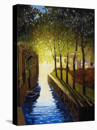 Village Canal, Annecy-Max Hayslette-Stretched Canvas