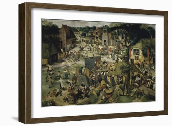 Village Celebration-Pieter Brueghel the Younger-Framed Giclee Print