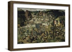 Village Celebration-Pieter Brueghel the Younger-Framed Giclee Print