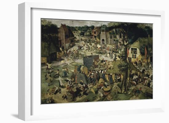 Village Celebration-Pieter Brueghel the Younger-Framed Giclee Print