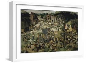 Village Celebration-Pieter Brueghel the Younger-Framed Giclee Print