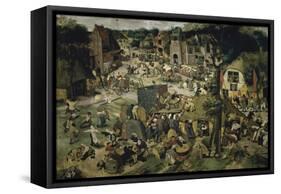 Village Celebration-Pieter Brueghel the Younger-Framed Stretched Canvas