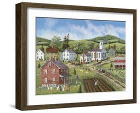 Village Center-Bob Fair-Framed Giclee Print