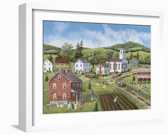 Village Center-Bob Fair-Framed Giclee Print