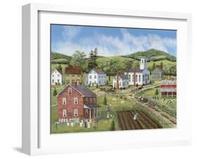 Village Center-Bob Fair-Framed Giclee Print