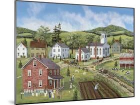 Village Center-Bob Fair-Mounted Giclee Print