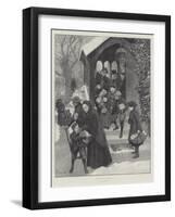 Village Charity-Amedee Forestier-Framed Premium Giclee Print