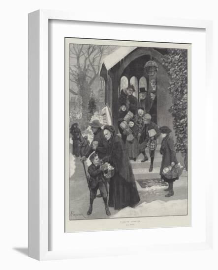 Village Charity-Amedee Forestier-Framed Premium Giclee Print