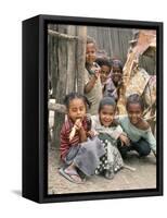 Village Children in Bati, Northern Highlands, Ethiopia, Africa-Tony Waltham-Framed Stretched Canvas