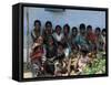 Village Children, Sri Lanka-Yadid Levy-Framed Stretched Canvas