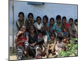 Village Children, Sri Lanka-Yadid Levy-Mounted Photographic Print