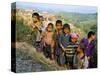 Village Children, Udomoxai (Udom Xai) Province, Laos, Indochina, Southeast Asia-Jane Sweeney-Stretched Canvas