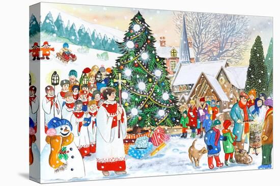 Village Christmas-Tony Todd-Stretched Canvas