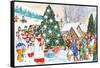 Village Christmas-Tony Todd-Framed Stretched Canvas