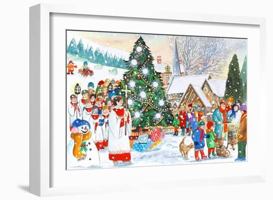 Village Christmas-Tony Todd-Framed Giclee Print