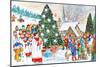 Village Christmas-Tony Todd-Mounted Giclee Print