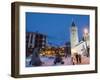 Village Church and Monte Cervino (The Matterhorn), Cervinia, Valle D'Aosta, Italian Alps-Christian Kober-Framed Photographic Print