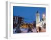 Village Church and Monte Cervino (The Matterhorn), Cervinia, Valle D'Aosta, Italian Alps-Christian Kober-Framed Photographic Print