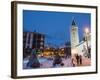 Village Church and Monte Cervino (The Matterhorn), Cervinia, Valle D'Aosta, Italian Alps-Christian Kober-Framed Photographic Print