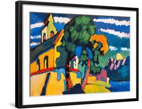 Village Church in Riegsee, Bavaria, 1907-Wassily Kandinsky-Framed Giclee Print