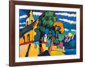 Village Church in Riegsee, Bavaria, 1907-Wassily Kandinsky-Framed Giclee Print