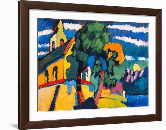 Village Church in Riegsee, Bavaria, 1907-Wassily Kandinsky-Framed Giclee Print