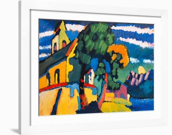 Village Church in Riegsee, Bavaria, 1907-Wassily Kandinsky-Framed Giclee Print