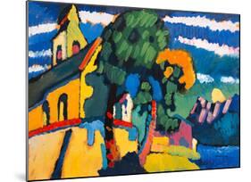 Village Church in Riegsee, Bavaria, 1907-Wassily Kandinsky-Mounted Giclee Print