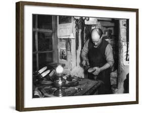 Village Cobbler 1937-null-Framed Photographic Print