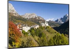 Village Colle San Lucia in Val Fiorentina. Dolomites, Italy-Martin Zwick-Mounted Photographic Print