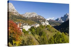 Village Colle San Lucia in Val Fiorentina. Dolomites, Italy-Martin Zwick-Stretched Canvas