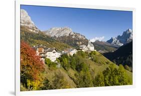 Village Colle San Lucia in Val Fiorentina. Dolomites, Italy-Martin Zwick-Framed Photographic Print