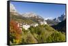 Village Colle San Lucia in Val Fiorentina. Dolomites, Italy-Martin Zwick-Framed Stretched Canvas